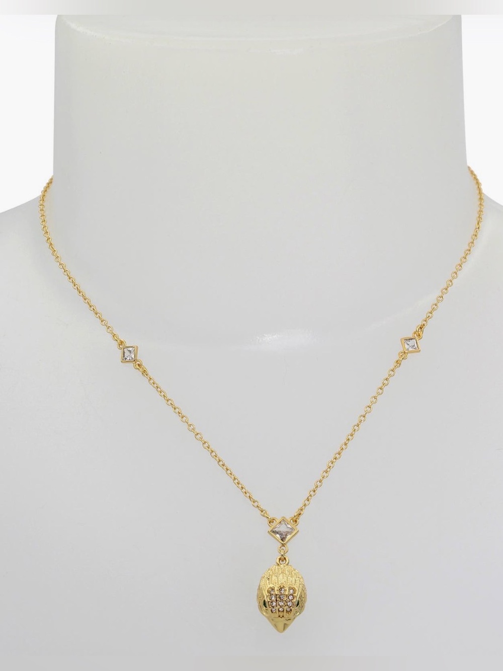 Kurt Geiger London Pavé Eagle head  Necklace with diamond shaped accents.NWT
